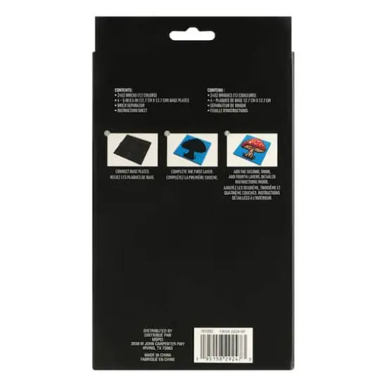 10" x 10" Skull Pixelated Brick Art Kit by Make Market&reg; {7}