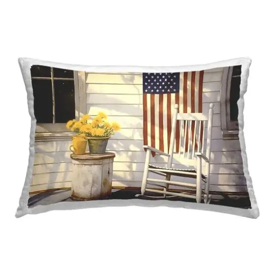 Stupell Industries Americana Deco Scene Decorative Printed Throw Pillow {1}