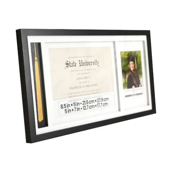Black Graduation Certificate, Tassel & 5" x 7" Frame by Studio D&eacute;cor&reg; {4}