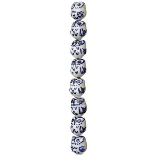 Blue Owl Ceramic Beads, 16mm by Bead Landing&trade; {4}