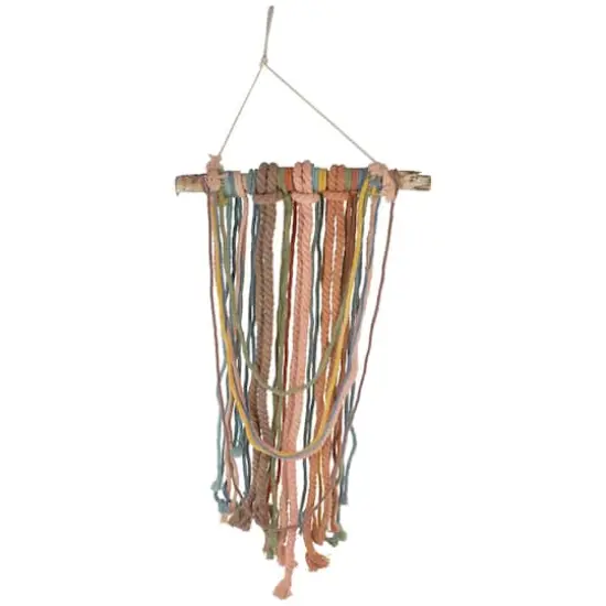 2.5ft. Rustic Knotted Rope Shade on Birch Branch Wall Art {1}