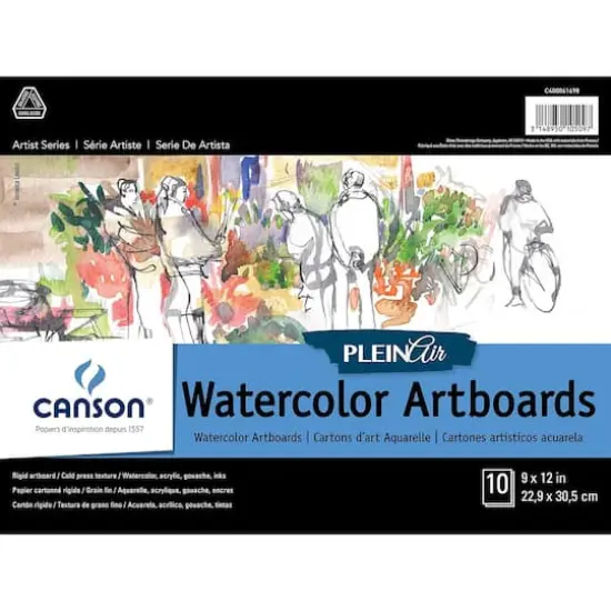 Canson&reg; Plein Air Watercolor Artboard Pad {1}