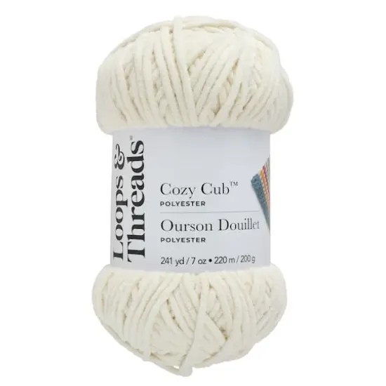 Cozy Cub&trade; Yarn by Loops & Threads&reg; Cream {1}