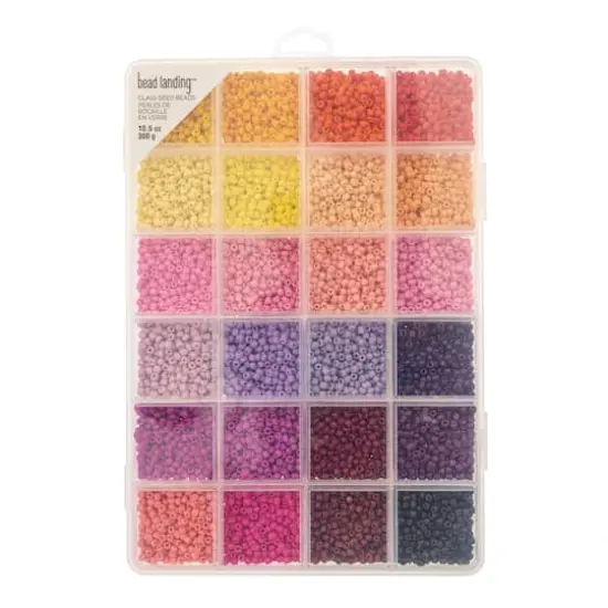 8/0 Bright Glass Seed Beads, 10.5oz. by Bead Landing&trade; {3}