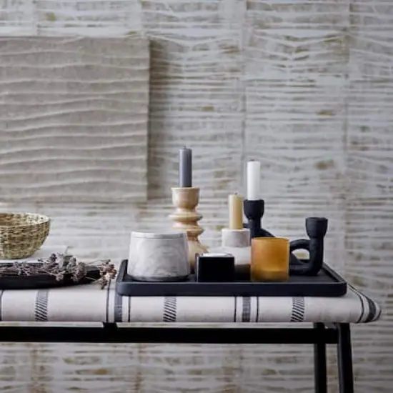 Hello Honey&reg; 8.5" Black Resin Taper Holder {4}