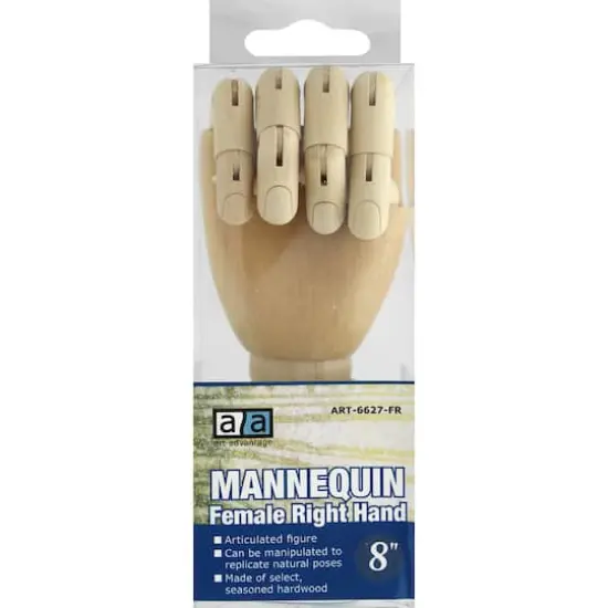 Art Advantage&reg; 8" Female Right Hand Manikin {1}