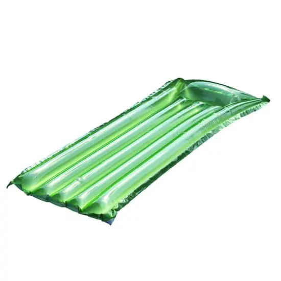 6ft. Inflatable Green Reflective Sun Tanner Pool Float {1}