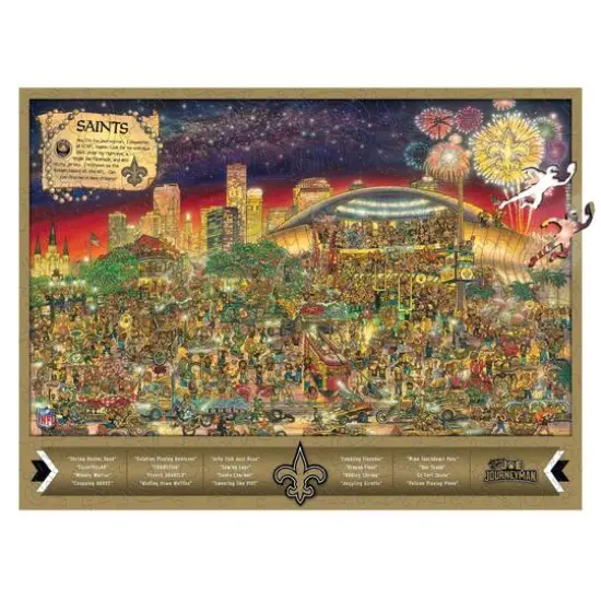 Joe Journeyman NFL Wooden Puzzle New Orleans Saints {1}
