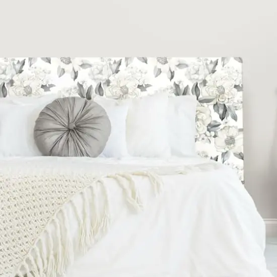 RoomMates Watercolor Floral Bouquet Peel & Stick Wallpaper Gray {6}