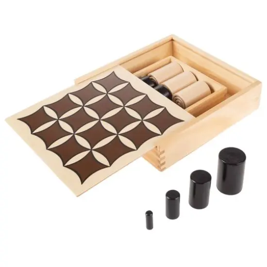 Toy Time Wooden Tabletop 3D Tic Tac Toe Board Game {6}