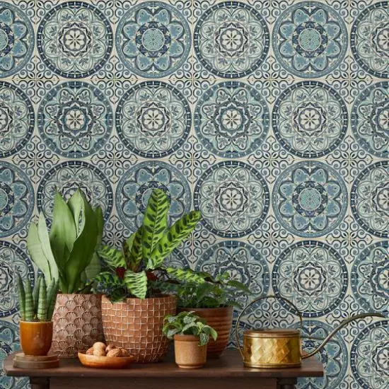 Surface Style Color Wheel Capri Peel & Stick Wallpaper {7}