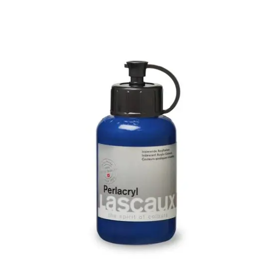 Lascaux Pearlacryl Paint, 85mL 208 Dark Blue {1}