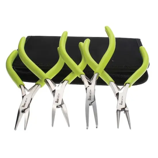 The Beadsmith&reg; Micro-Fine&trade; 4 Piece Plier Set {6}