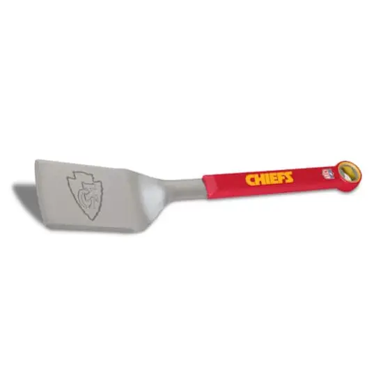 NFL Stainless Steel BBQ Spatula with Bottle Opener Kansas City Chiefs {4}