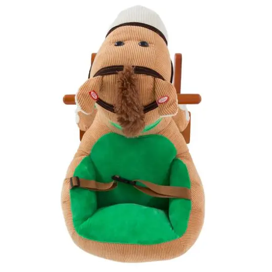 Toy Time Plush Rocking Horse Ride-On with Seat {7}