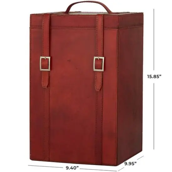 Red Modern Wine Holder, 9" x 10" x 16" {7}