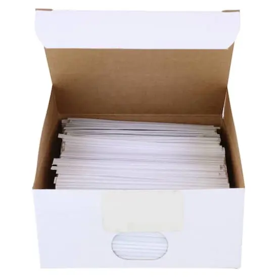 JAM Paper Home D&eacute;cor Trimmings 4" Plastic Twist Ties, 2,000ct. White {1}