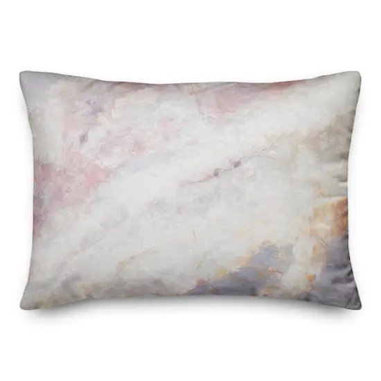Pink Marble Throw Pillow {1}