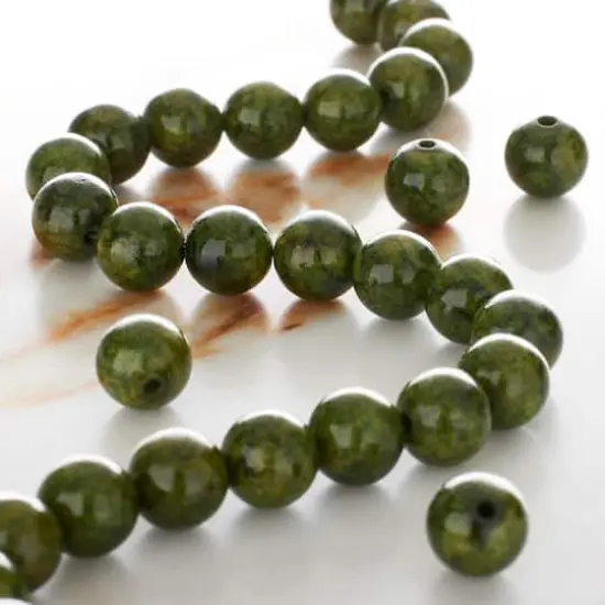 Green Quartz Round Beads, 8mm by Bead Landing&trade; {3}