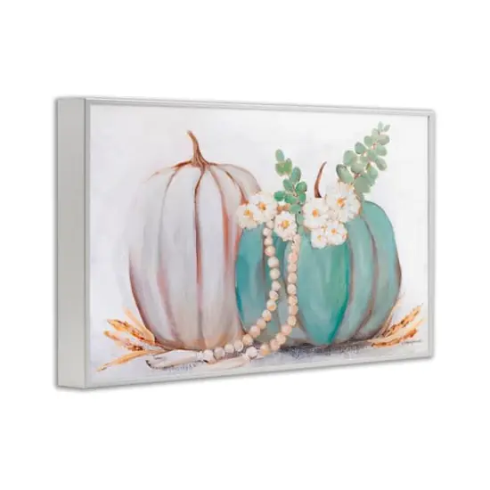 Stupell Industries Country Fall Pumpkins Framed Giclee Art White {4}