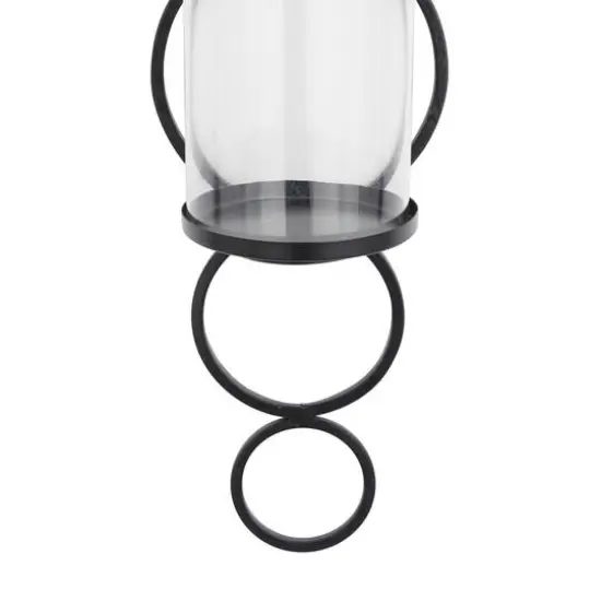 25" Black Modern Wall Sconce {4}