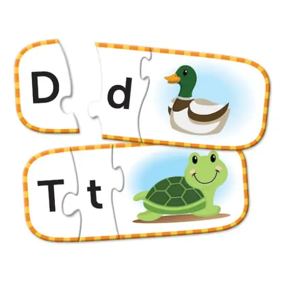 Learning Resources Upper 'n Lowercase Alphabet Puzzle Cards {3}