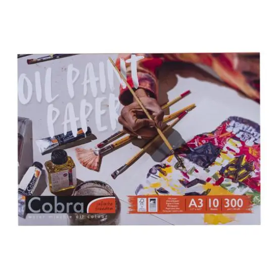 Cobra 140lb. A3 Oil Color Paper, 10 Sheets {1}