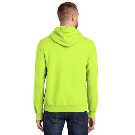Port & Company&reg; Tall Essential Fleece Pullover Hooded Sweatshirt Safety Green {5}