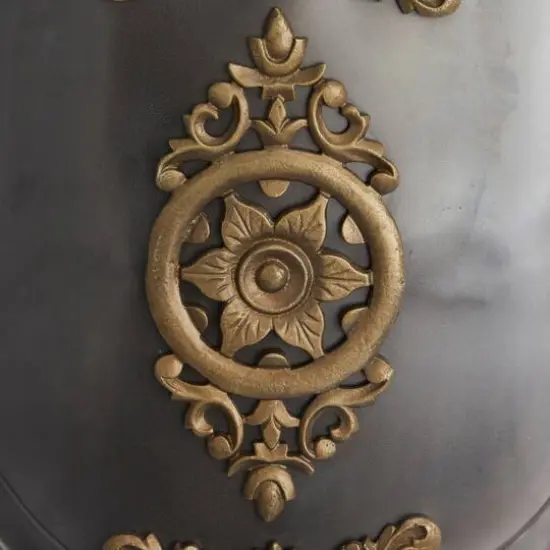 Grey Iron Vintage Wall Decor, 21" x 21" x 4" {5}