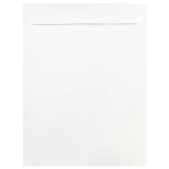 JAM Paper 9" x 12" White Open End Catalog Commercial Envelopes {1}