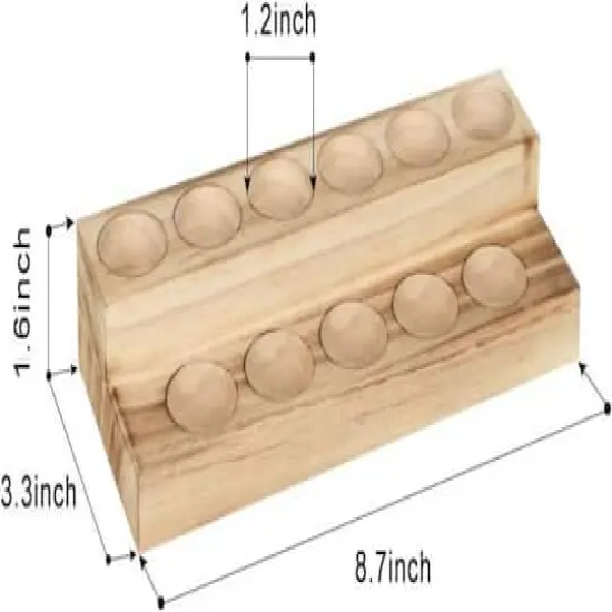 NEX&trade; Rustic Wooden Essential Oil Display Holder Set {3}