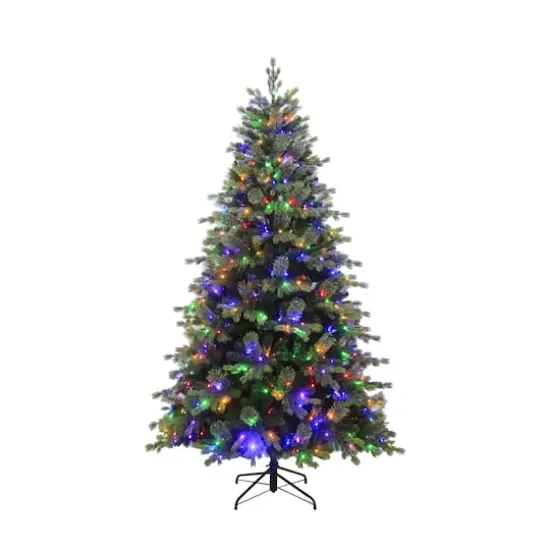 7.5ft. Pre-Lit Hunter Spruce Artificial Christmas Tree, Color Changing LED Lights by Ashland&reg; {6}