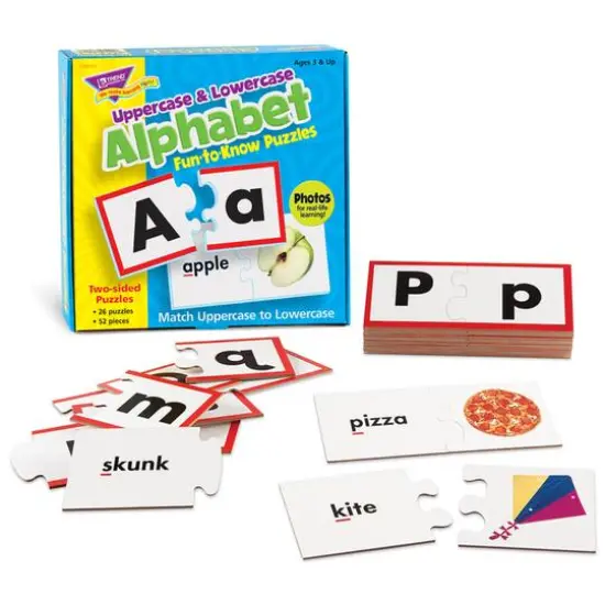 Trend Enterprises&reg; Uppercase/Lowercase Alphabet Fun-to-Know Puzzles {3}