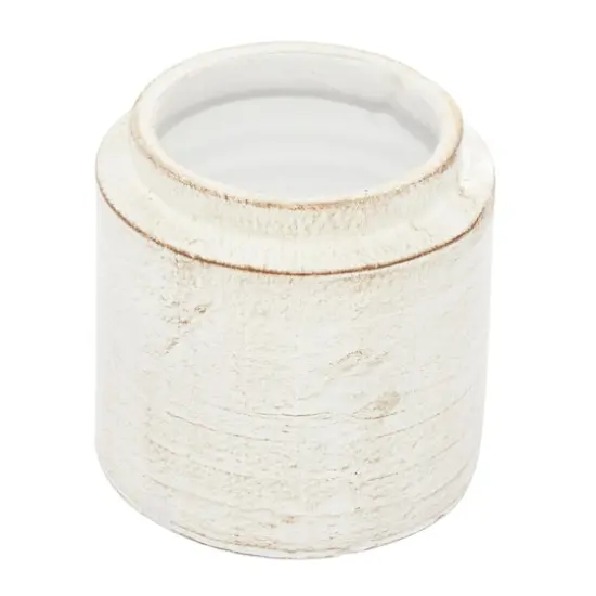 White Terracotta Country Cottage Decorative Jar Set {6}