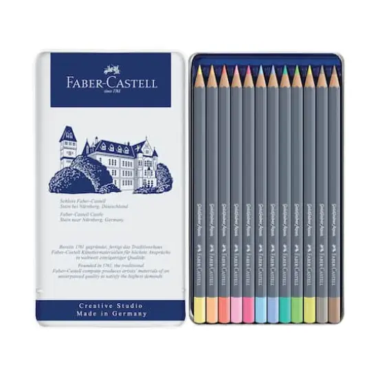 Faber-Castell&reg; Goldfaber&trade; 12-Color Aqua Pastel Watercolor Pencil Set {1}