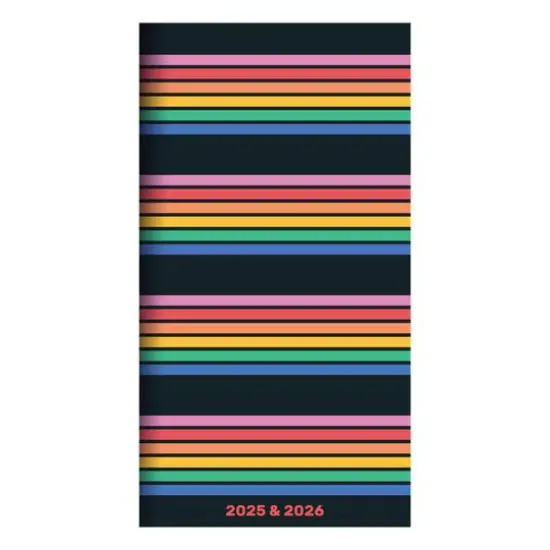TF Publishing 2025-2026 Small Retro Stripe Monthly Pocket Planner {1}