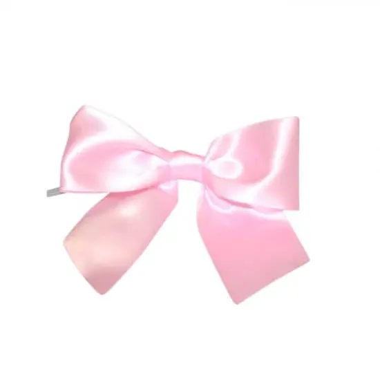 JAM Paper 4" Satin Twist Tie Bows, 50ct. Light Pink {1}