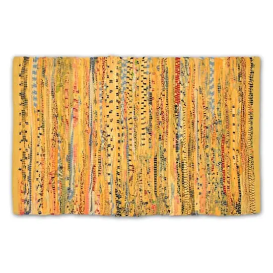 DII&reg; Multi Mustard Rag Rug, 4ft. x 6ft. {1}