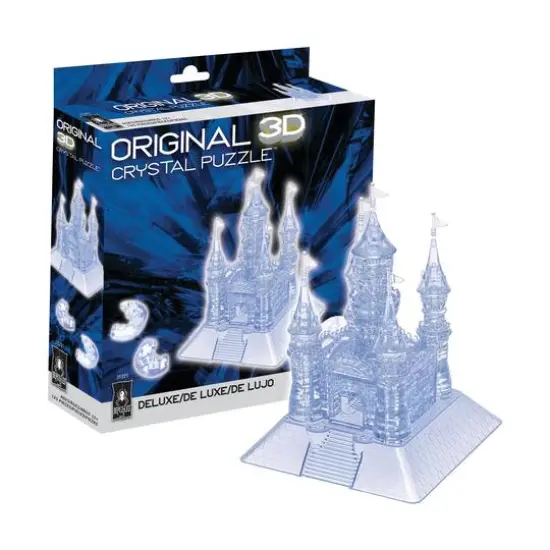 3D Crystal Puzzle - Castle (Clear): 125 Pcs {5}