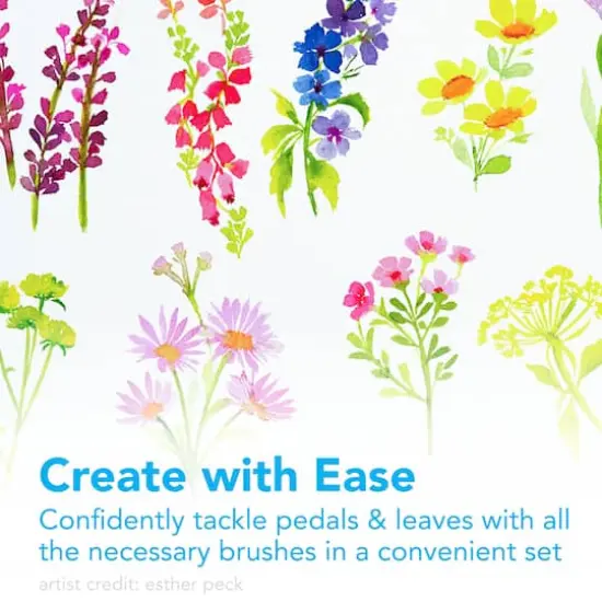 Princeton&trade; Watercolor Floral 3 Piece Brush Set {4}