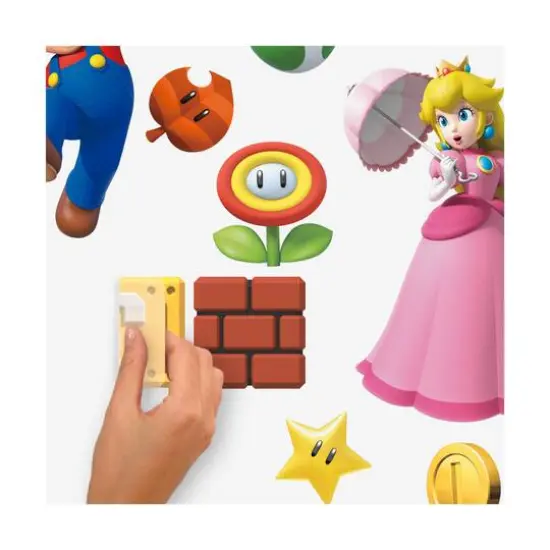 RoomMates Super Mario Brothers Peel & Stick Wall Decals {6}