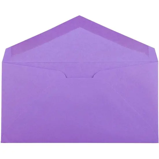 JAM Paper 3.875" x 7.5" Brite Hue Monarch Envelopes, 50ct. Violet {4}