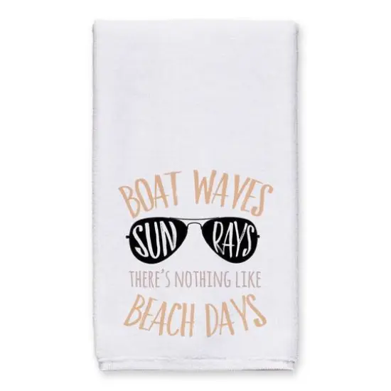 Beach Days Tea Towel Set Blush/White {3}