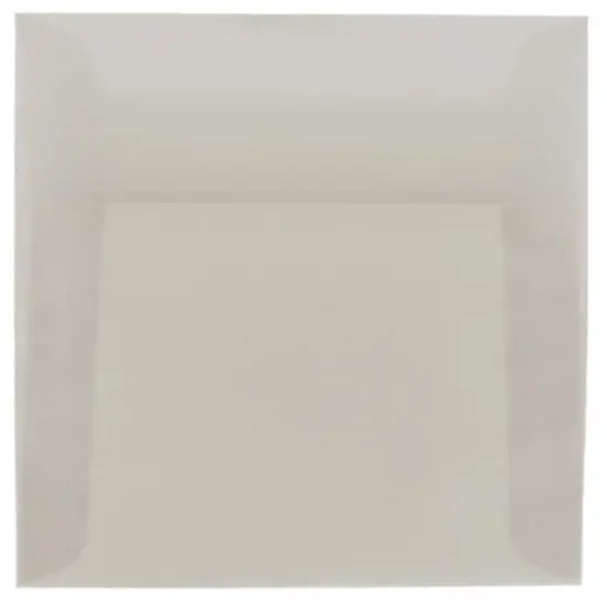 JAM Paper 6" x 6" Translucent Vellum Invitation Envelopes, 25ct. Platinum Silver {1}