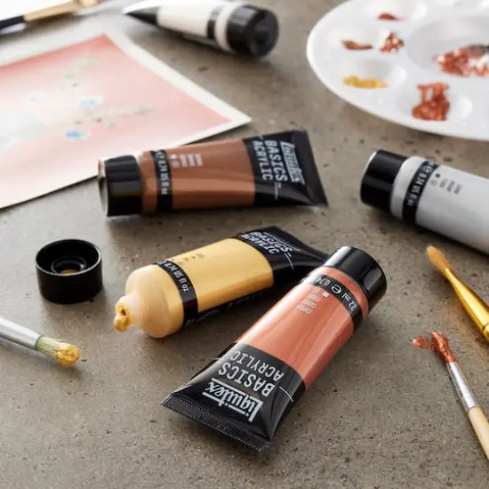 Liquitex&reg; BASICS&trade; Metallic & Iridescent 6 Color Acrylic Paint Set  {3}