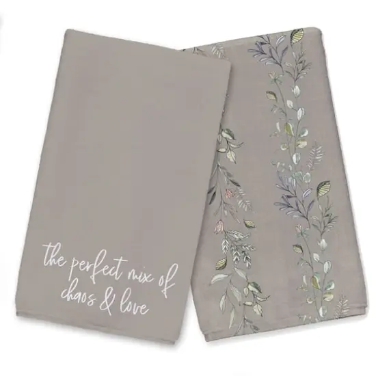 Chaos & Love Tea Towel Set Brown {1}