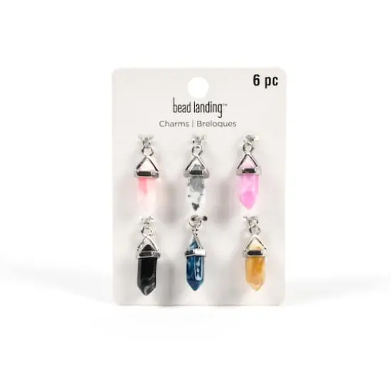 Mixed Faux Crystal Dagger Charm Set by Bead Landing&trade; {4}