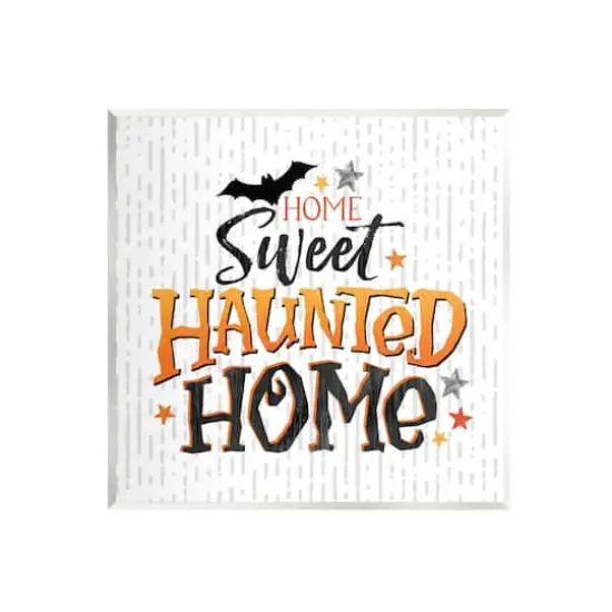 Stupell Industries Sweet Haunted Home Patterned Wall Plaque Art {1}