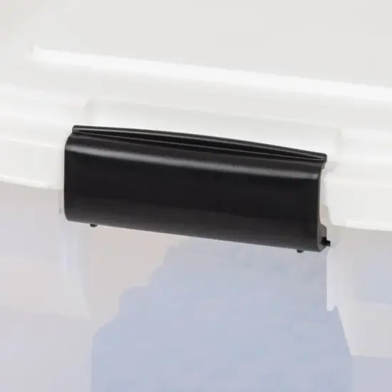 IRIS Clear, White, Black, Dark Gray 55qt. Food Container With Sealed Top & Scoop {4}