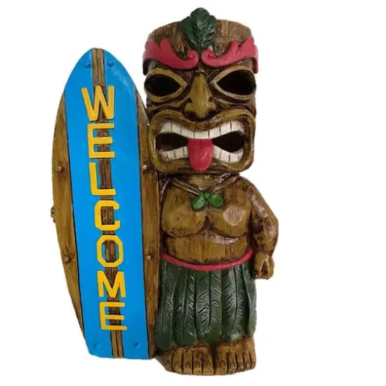 Santa's Workshop 12" Solar Tiki Welcome Figurine {1}